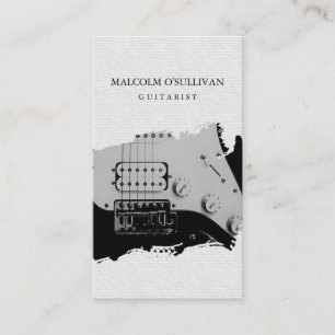 Guitarist Guitar Player Music Musician Visitkort