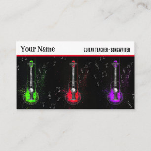 Guitarist Guitar Trio Music Instructor Guitarist Visitkort