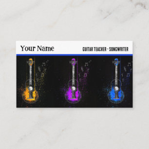 Guitarist Guitar Trio Music Instructor Guitarist Visitkort