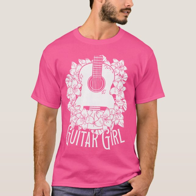 Guitarist - Guitarist - Guitar Girl T Shirt (Framsida)