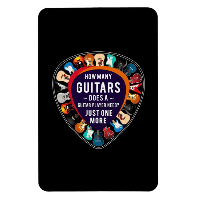 Guitarist Hur många gitarrer födelsedag Magnet (Vertikal)
