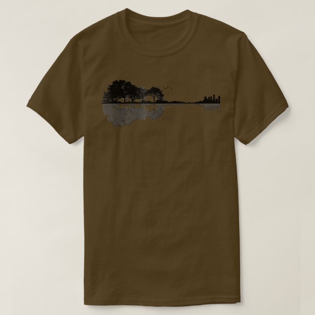 Guitarist i Acoustic Guitar Natature Forest Music  T Shirt (Design framsida)