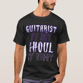 Guitarist i dagskorgen på natten t shirt