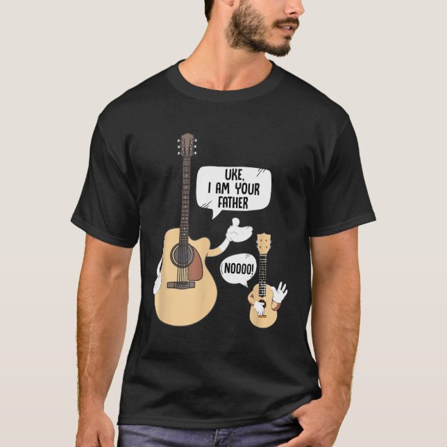 Guitarist - jag är din Far, Ukulele Funny Gu T Shirt (Framsida)