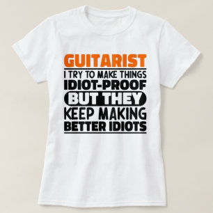 Guitarist jag försöker göra Sak Roliga meningar T Shirt