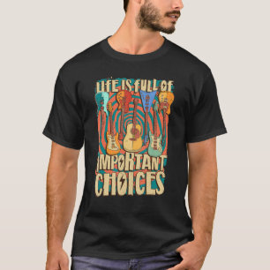 Guitarist Life Electric Acoustic Guitar Retro Vint T Shirt