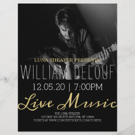 Guitarist Live Music Consert Flyer