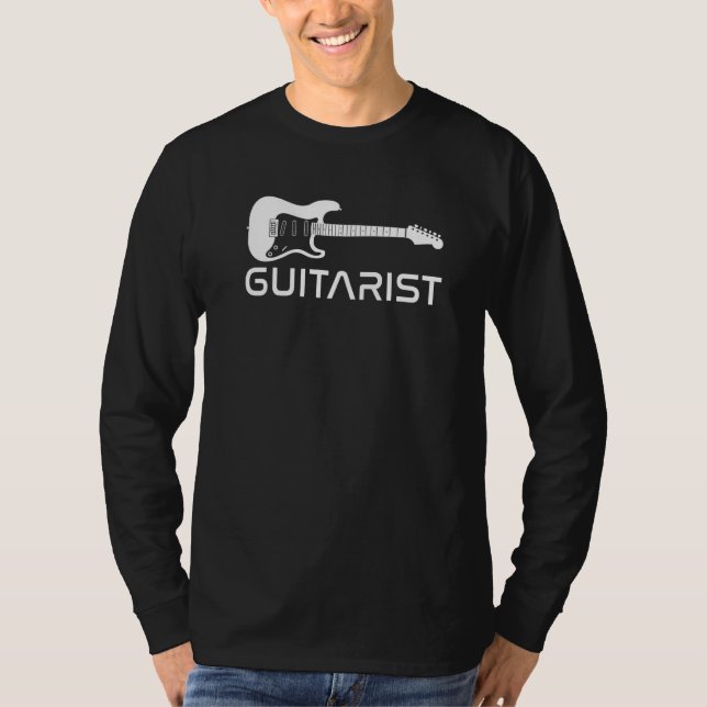 Guitarist Music Instrument Guitar Player T Shirt (Framsida)