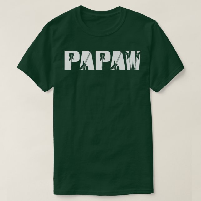 Guitarist Papaw Funny Music Guitar Lover Fathers D T Shirt (Design framsida)