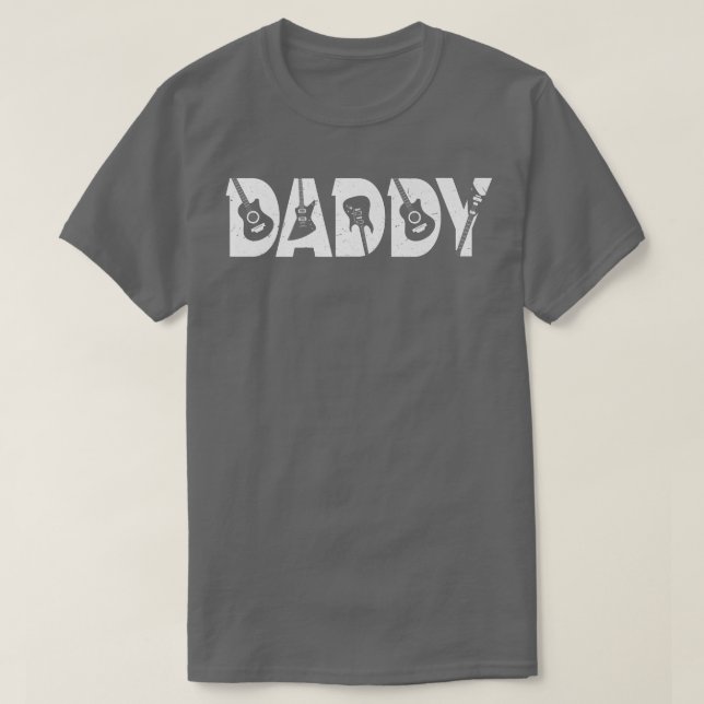 Guitarist pappa Funny Pappa Music Guitar Far D T Shirt (Design framsida)
