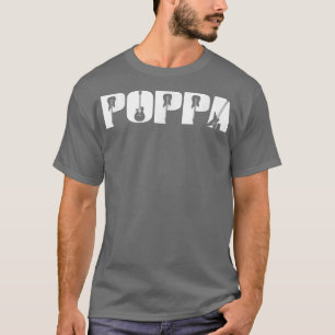 Guitarist Poppa Funny Music Guitar Älskare Far D T Shirt