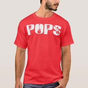 Guitarist Pops Funny Music Guitar Älskare Far Da T Shirt