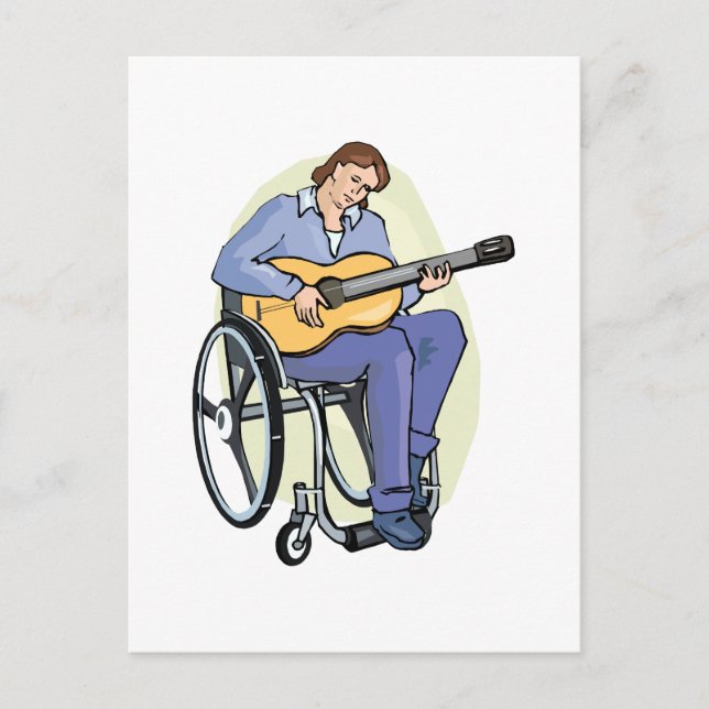 Guitarist rullstolsgrafik.png vykort (Framsida)