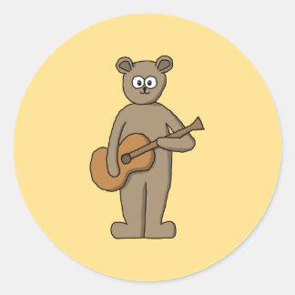Guitarist. Runt Klistermärke