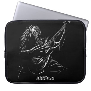 Guitarist Silhouette Laptop Fodral