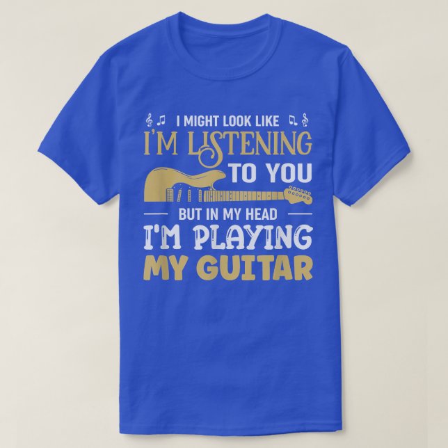 Guitarist spelar min Guitar Musician Guitars 1514 T Shirt (Design framsida)