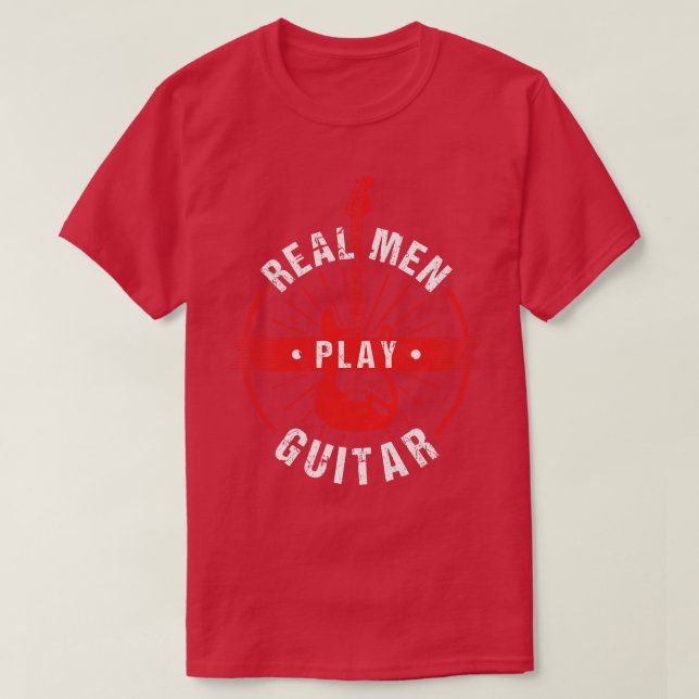 Guitarist Sten Guitar Real Manar Play Guitar T Shirt (Design framsida)