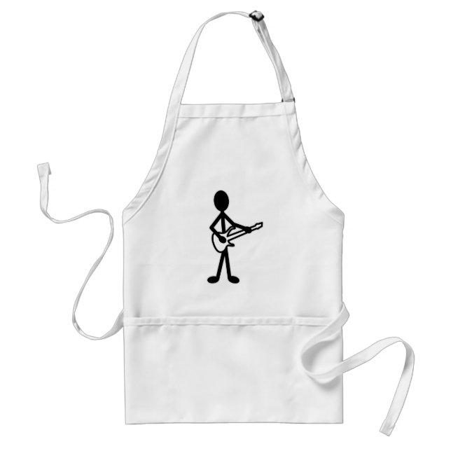 Guitarist Stick figur Förkläde (Framsidan)