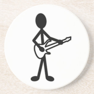 Guitarist Stick figur Underlägg