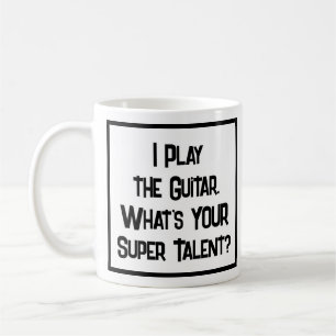 Guitarist Toppen Talent. Guitar Player Kaffemugg