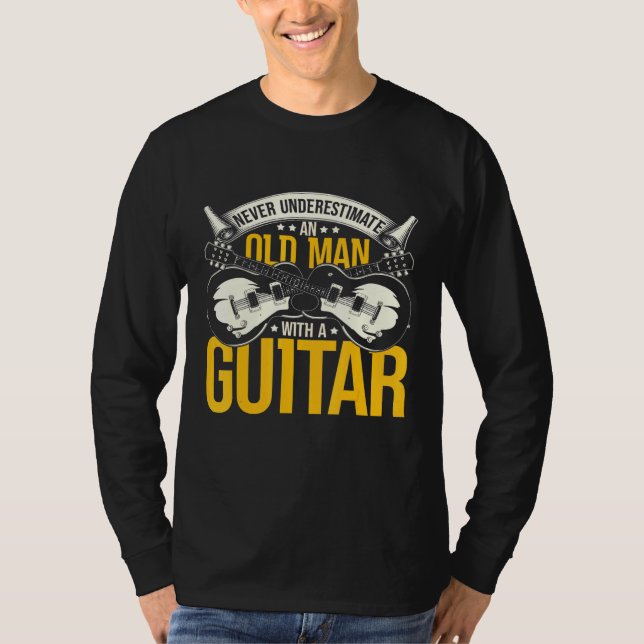 Guitarist underskattar aldrig en gammal man med en t shirt (Framsida)