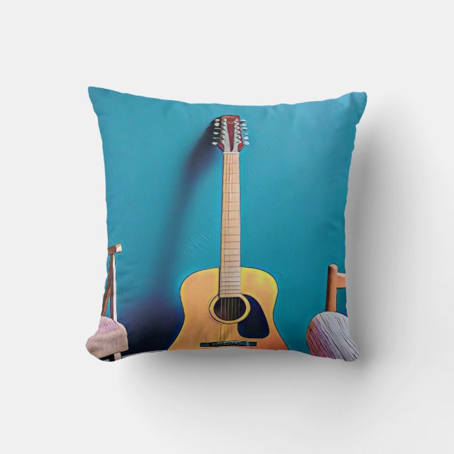Guitaristiska gåvor kudde (Framsida)