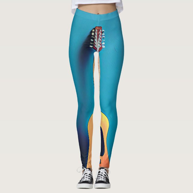 Guitaristiska gåvor leggings (Framsida)