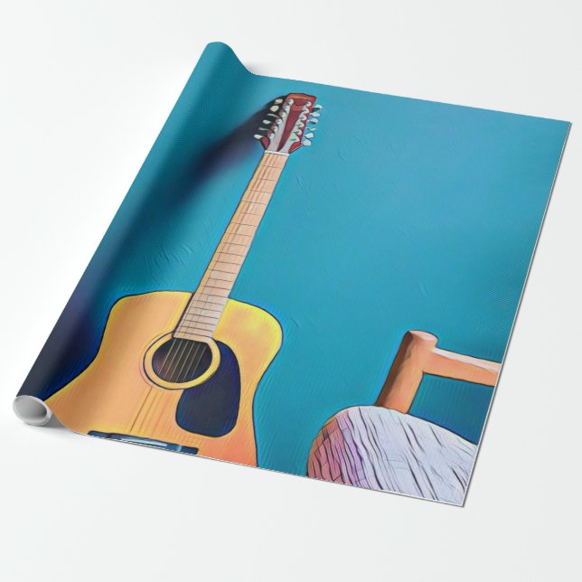 Guitaristiska gåvor presentpapper (Utrullad)