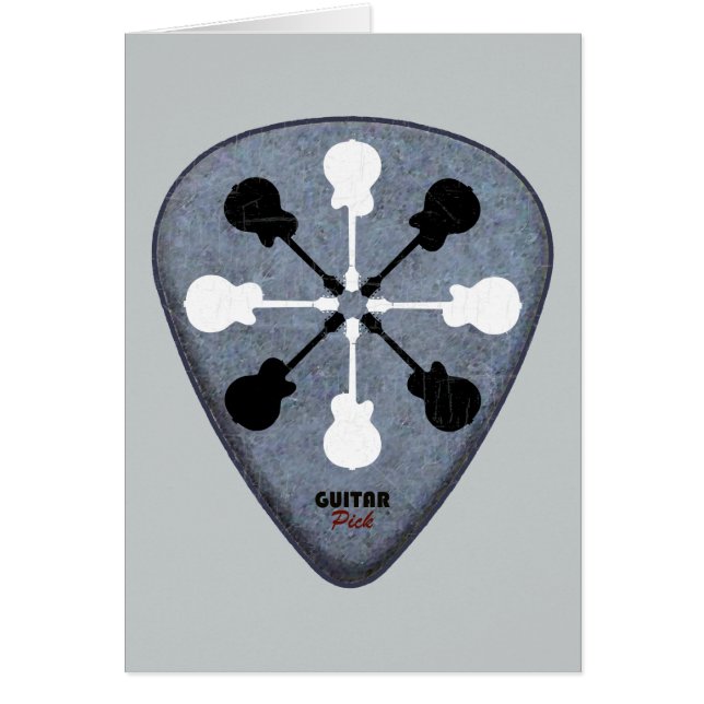 guitaristiska idéer hälsningskort (Framsidan)
