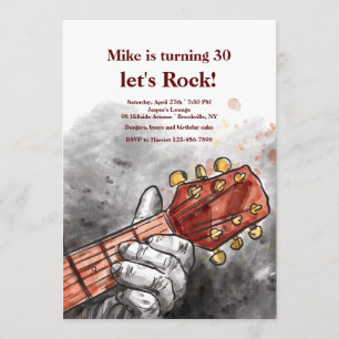 Guitarist's Handinbjudan Inbjudningar