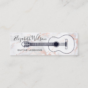 Guitarlektioner marble deci mini-affärskort mini visitkort