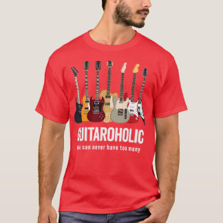 Guitarohoholländska flera gitarrer i Perfekt Harmo T Shirt