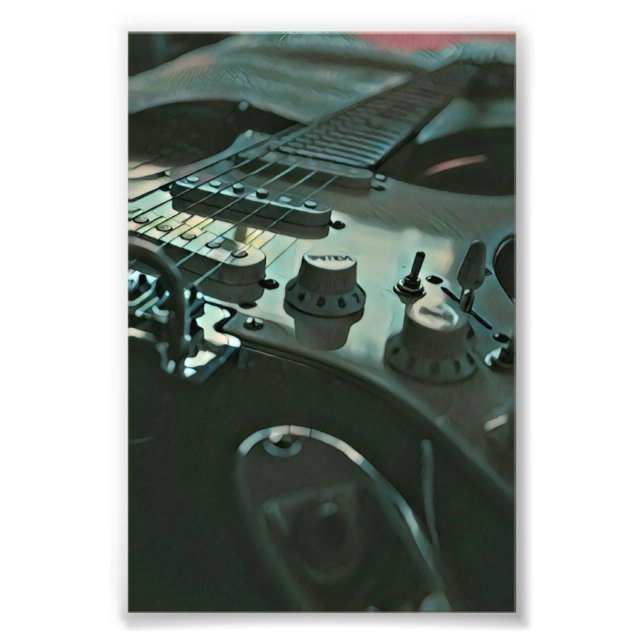 Guitarpresenter för pojkvän fototryck (Framsidan)