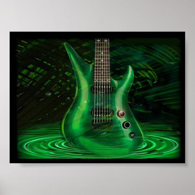 Guitarra verde poster (Framsidan)