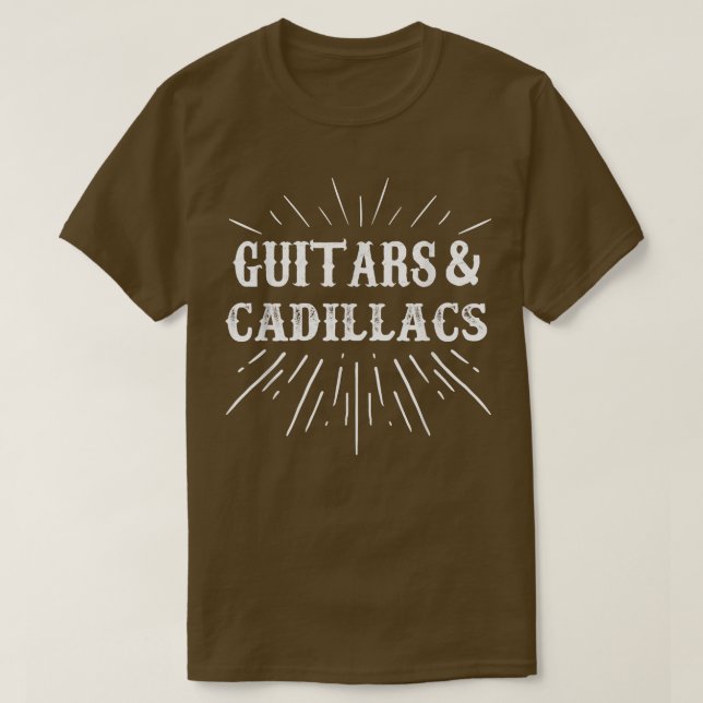 Guitars & Cadillacs 1545 T Shirt (Design framsida)