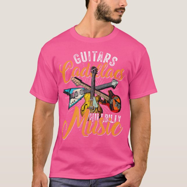 Guitars Cadillacs Hillbilly Music - Country Songs  T Shirt (Framsida)
