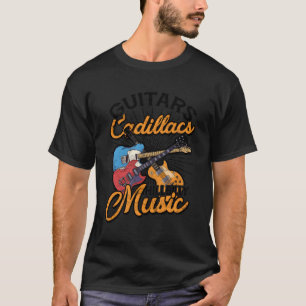 Guitars Cadillacs Hillbilly Music Lyrics och Sång T Shirt