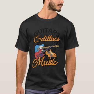 Guitars Cadillacs Hillbilly Music Lyrics och Sång T Shirt