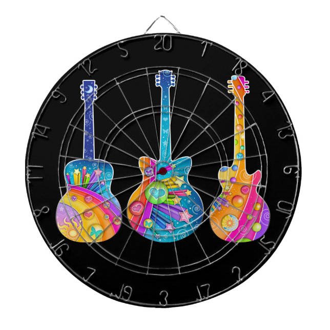 GUITARS DART BOARD PILTAVLA (Framsidan)