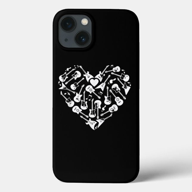 Guitars Heart Guitarist Valentines day (Baksida)