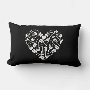 Guitars Heart Guitarist Valentines day Lumbarkudde
