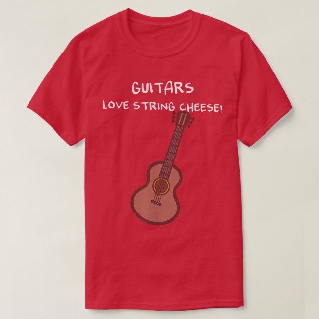 Guitars kärlek-strängost t shirt (Design framsida)