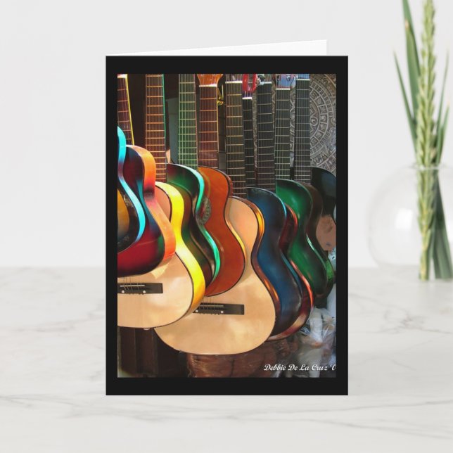 Guitars-kortet linjer och Kurvor Kort (Framsida)