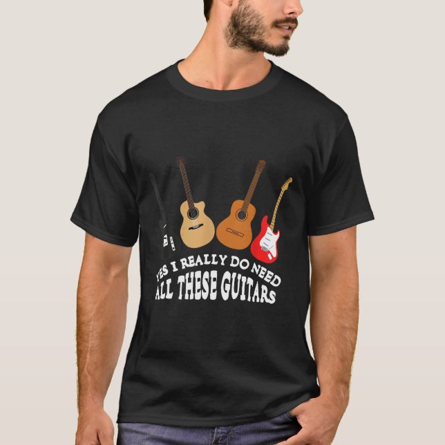 Guitars Music Instruments Coola Musical Tee (Framsida)