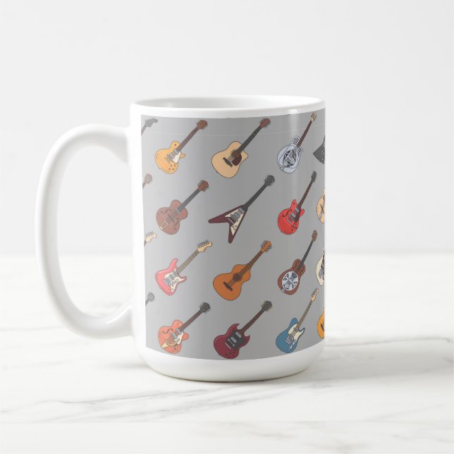 Guitars Music Mug Kaffemugg (Vänster)