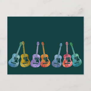 Guitars regnbåge vykort