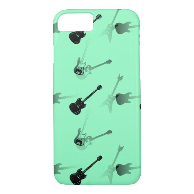 Guitars Sten Aqua Iphone case Case-Mate iPhone Skal (Baksida)