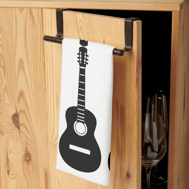 Guitars Towel Kökshandduk (Thirds Fold)