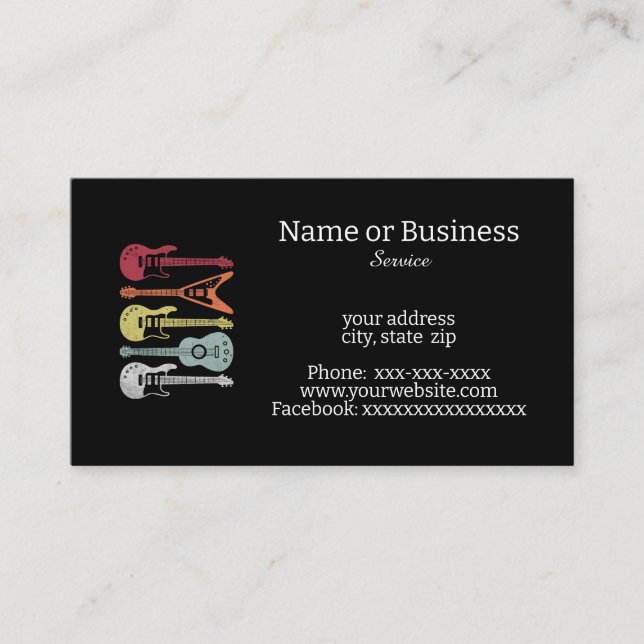 Guitars Visitkort (Framsida)