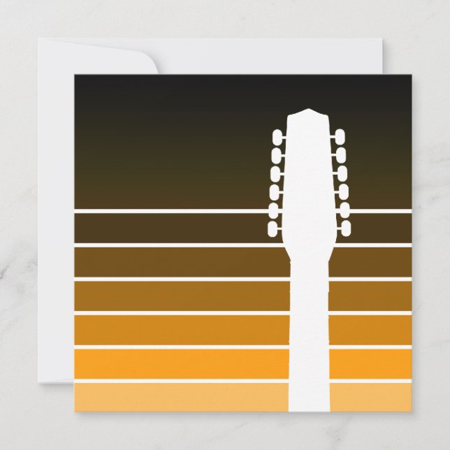 Guitarsilhuett: bärnstensfärgad (Framsida)